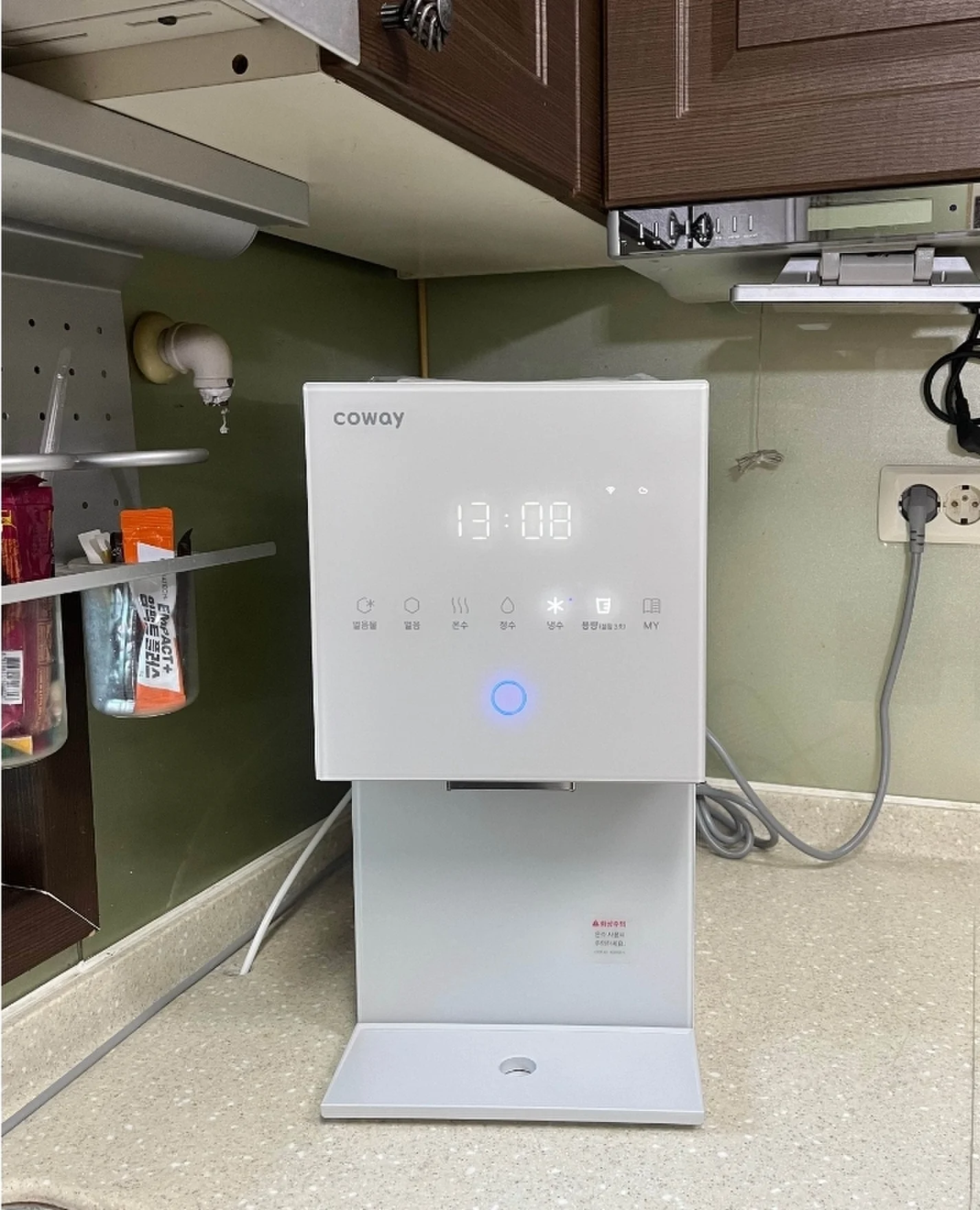 송천동 스탠다드얼음정수기 설치사례